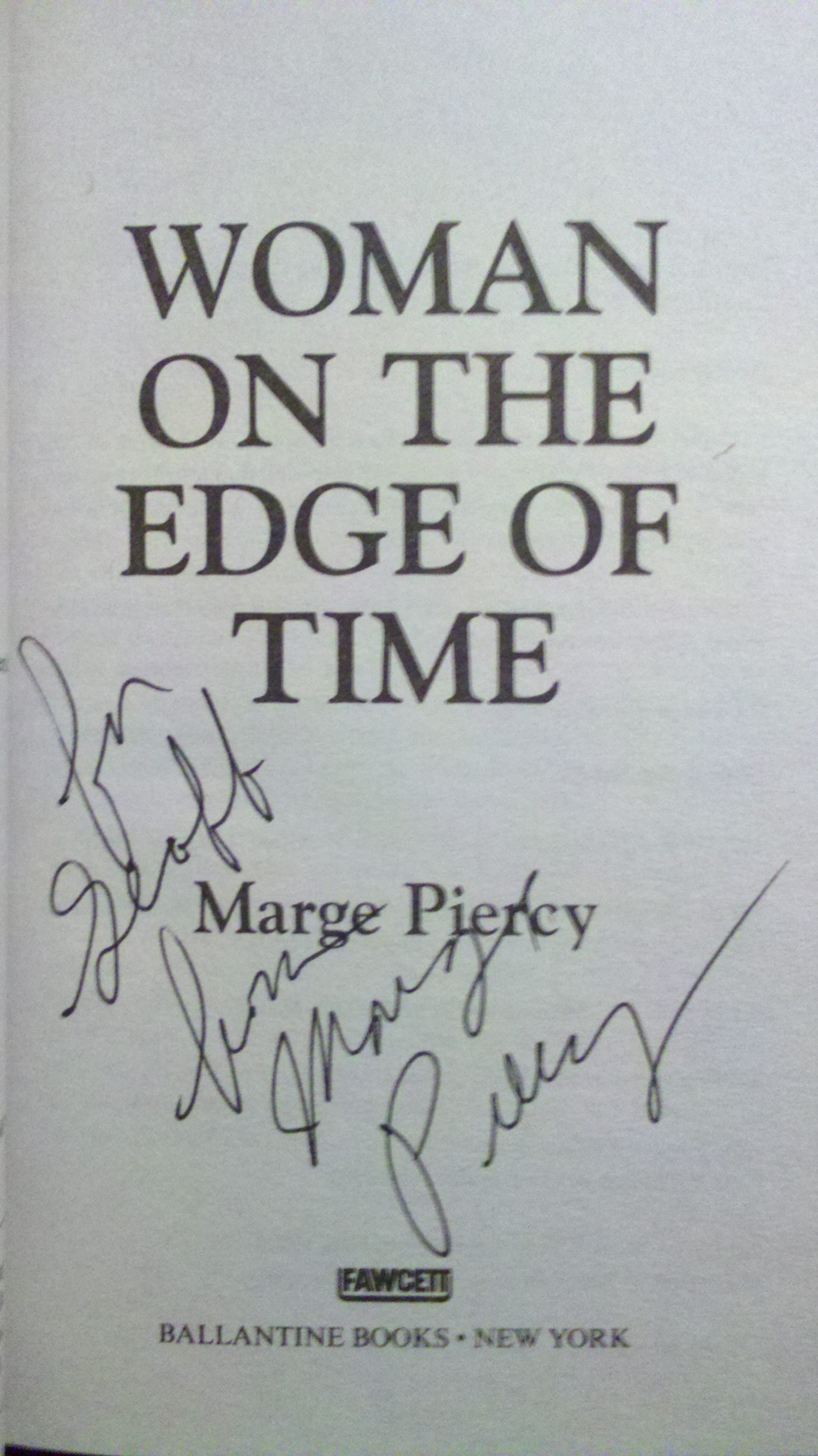 Woman on the Edge of Time - Marge Piercy - Signed