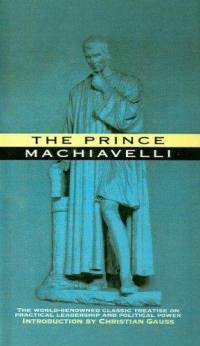 Book cover of Niccolo Machiavelli's "The Prince"