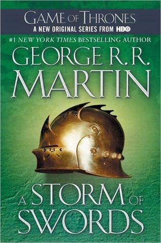 Book cover of George R. R. Martin's "A Storm of Swords"