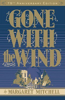 Book cover of Margaret Mitchell's "Gone with the Wind"