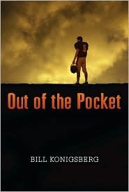 Book cover of Bill Konigsberg's "Out of the Pocket"