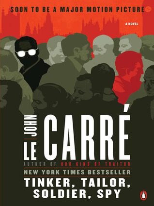 Book cover of John Le Carre's "Tinker, Tailor, Solider, Spy"