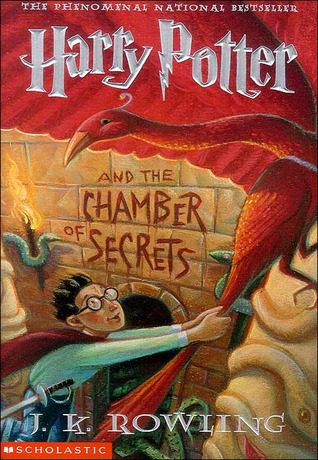 Book cover of J.K. Rowling's "Harry Potter and the Chamber of Secrets"