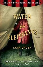 Book cover of Sara Gruen's "Water for Elephants"