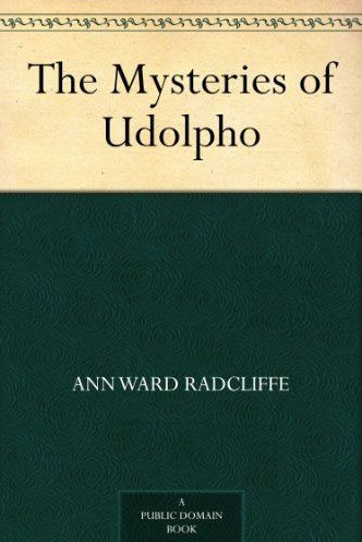 Book cover of Ann Radcliffe's "The Mysteries of Udolpho"