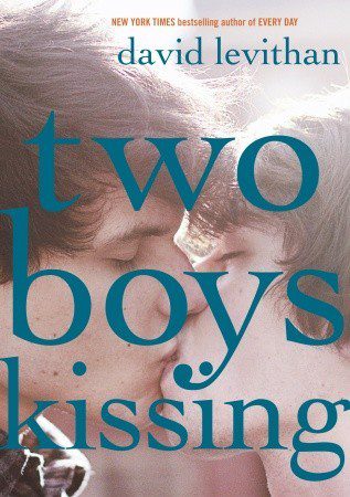 Book cover of David Levithan's "Two Boys Kissing"