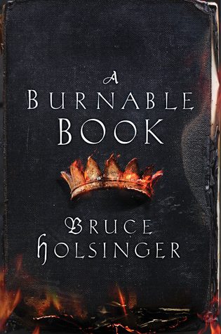 Book cover of Bruce Holsinger's "A Burnable Book"