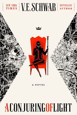 Book cover of V.E. Schwab's "A Conjuring of Light"