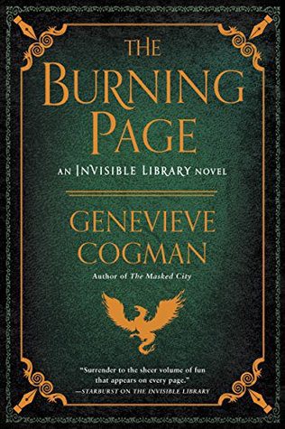 Book cover of Genevieve Cogman's "The Burning Page"
