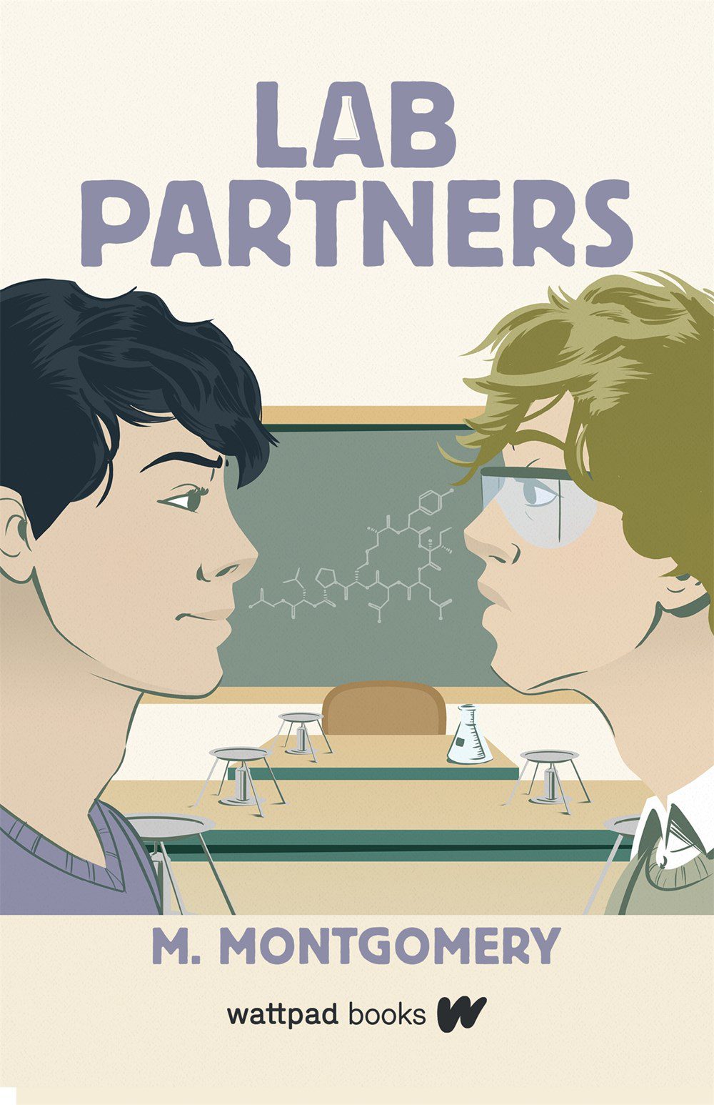 Book cover of Mora Montgomery's "Lab Partners"