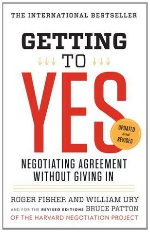 Book cover of Fry, Ury & Patton's "Getting to Yes"